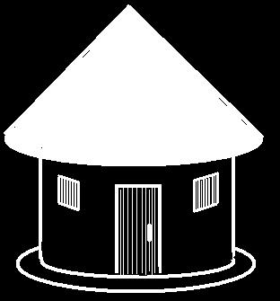 The Conical Shaped roof: This is normally used on traditional circular huts roofed with grass or any other natural fibres such as banana fibres, papyrus etc.