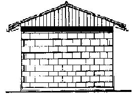 cover up the gable end Hipped Roof Use timber pieces at gable end Stabilize with a buttress (2); and 1 2