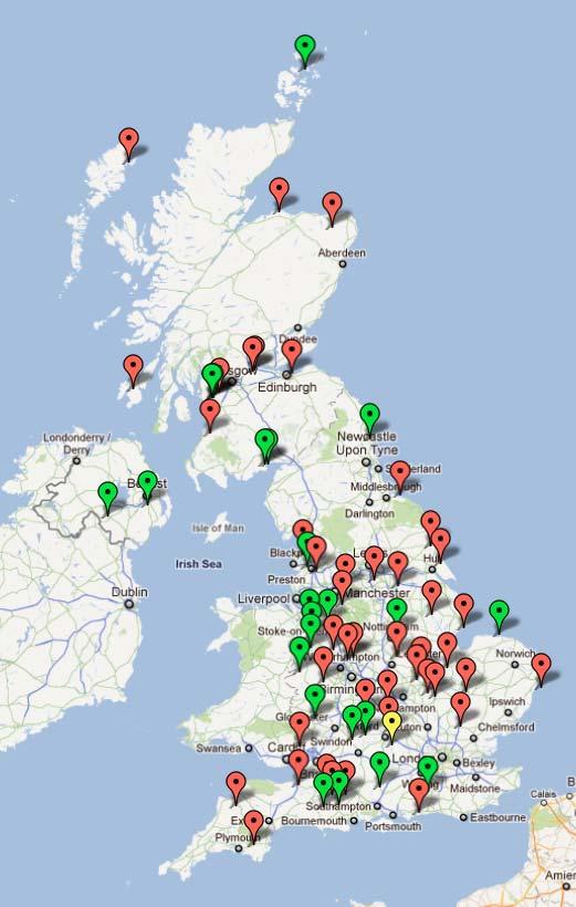 Anaerobic digestion infrastructure in the UK: September 2011 15 AD Map The AD map, available through the Official Anaerobic Digestion Information Portal, locates all of the AD sites which are