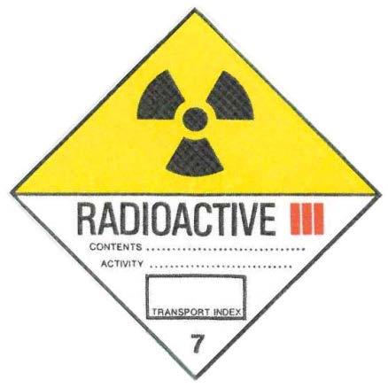 IDENTIFYING TYPE A RADIOACTIVE PACKAGES Category I White Category II-Yellow Category III-Yellow Dose rate does not exceed 5µSv/hr at any location on the external surface of the