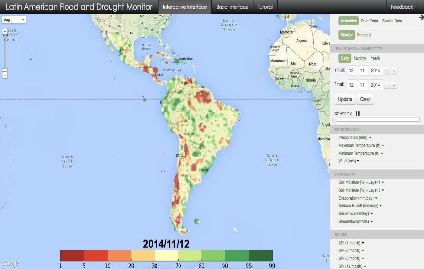 African and LAC Droughts monitors: African and LAC Flood and Drought Monitors