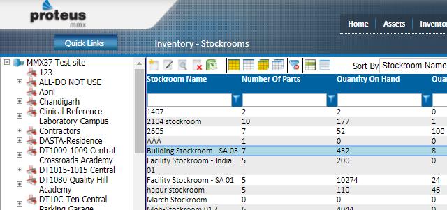 Click the Stockroom Parts tab, next to the Details tab 6. Select a stockroom part record 7.
