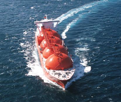 Moss Type LNG Carrier Bridge LNG Tanks Fuel Tank Engine Room Double Hull Types of LNG Carriers There are two main designs of LNG carriers: Moss Design The Moss Design is where the LNG cargo