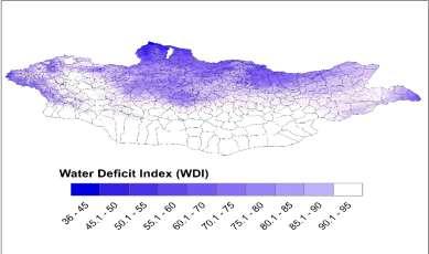 Model Estimation Results Land Surface Temperature(LST) Water Deficit Index (WDI=1-ET a /ET 0 ) NPP vs.