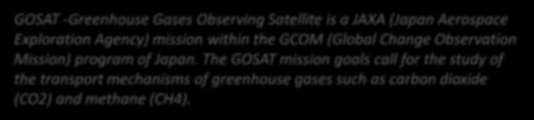 Atmospheric CO2 Concentration Satellite XCO2 in Mongolia retrievals from GOSAT, JAXA Satellite XCO2