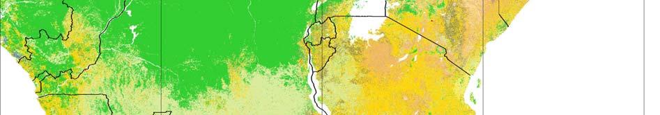 Landsat ETM+ validation scenes distributed from dry savanna to wet