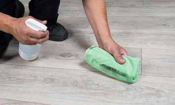 occurring. Vinyl flooring can be slippery when wet. If the use of a neutral detergent is necessary then follow the rules and mixing proportion quantities of the manufacturer.