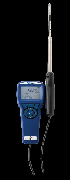 telescoping probe with etched length marks + Humidity measurement (Model 9545, 9565) + Available with optional articulating probe Model