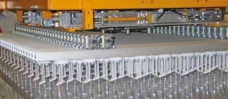 functions:. Containers are supplied on table top or air conveyor. Up to four lanes are constantly picked and placed on a layer forming unit.