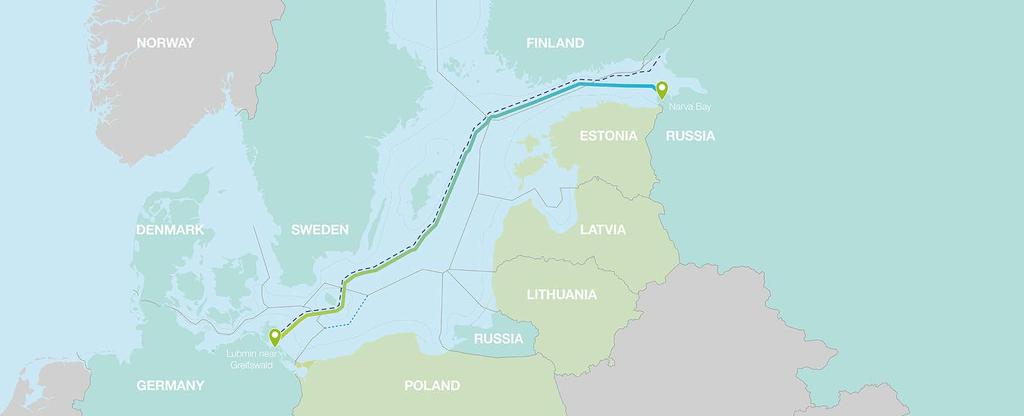 The Pipeline Will Run Through the Baltic Sea Along the Proven Nord Stream Route > With an overall length of some 1,230 km, the Nord Stream 2 Pipeline will connect Europe to the largest gas reserves