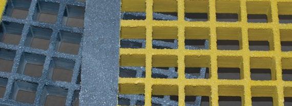 All Bedford stair treads are made with corrosion-resistant, fireretardant resin and have an anti-skid top surface. Grating Fasteners All grating must be fastened in place.