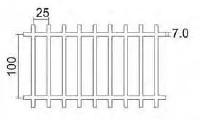 No.22 Thickness 38mm FRP Moulded Grating 38mm x 25mm x