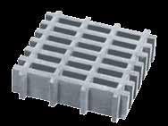 24 Thickness 25mm FRP Moulded Grating 25mm x 25mm x 100mm