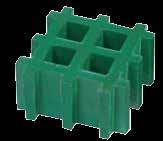 08 Thickness 60mm FRP Moulded Grating 60mm x 38mm x 38mm Square Mesh SM