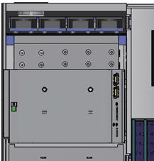 1 2 ON DPS Communication interfaces include card slots, an RS232 port, dry contacts, parallel ports, a dip switch, and output dry contacts as shown in the figure below. SLOT 2 4.1 Card Slots SLOT 1 4.