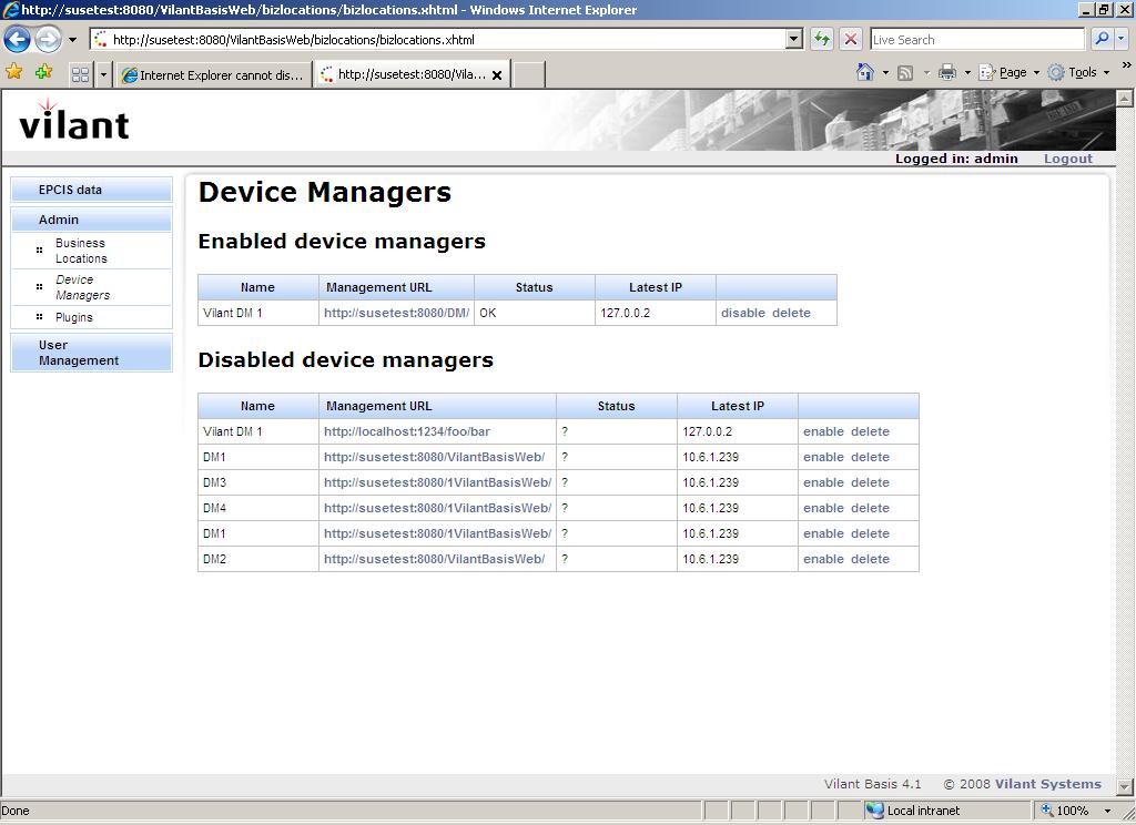 Device managers can