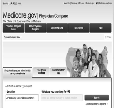 OIG Website https://www.medicare.gov/physiciancompare/search.