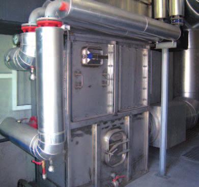 Fuel drying Heat exchanger AGRO burnt gas condensation makes it possible to use the remaining heat contained