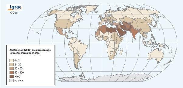 Groundwater stress in the world - 2012 The United Nations