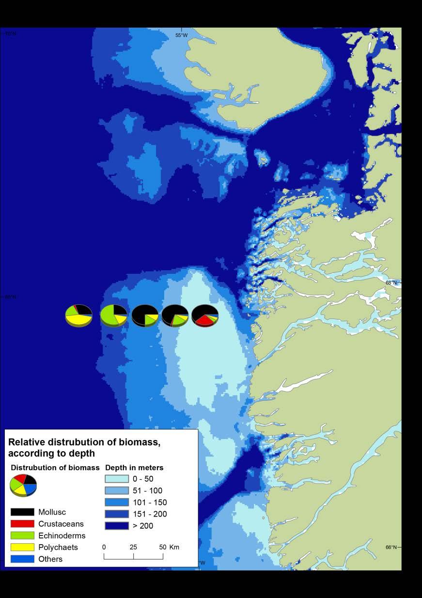 6 survey were located more southerly than in the 2009 survey.