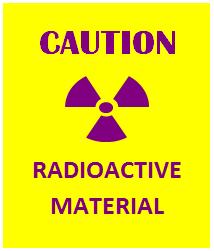 Labeling Requirements Label containers with radioactive material using a radiation symbol trefoil and the words Caution Radioactive Material as shown Add precautionary information for any of the