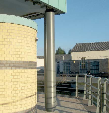 The materials we offer for external applications include: Aluminium Stainless Steel GRP (Glass Reinforced Polymer) Column cladding is supplied prefinished and factory assembled to speed up fitting