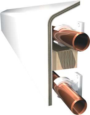 and metal service casings for covering exposed pipes and services in an attractive,