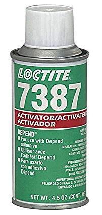 5OZ/ AEROZOL CAN Cure of Loctite toughened acrylic adhesives such as Loctite 315, 383 & 384 Activator for Loctite toughened acrylic adhesives Transparent yellow to amber liquid Loctite sf 7387 is