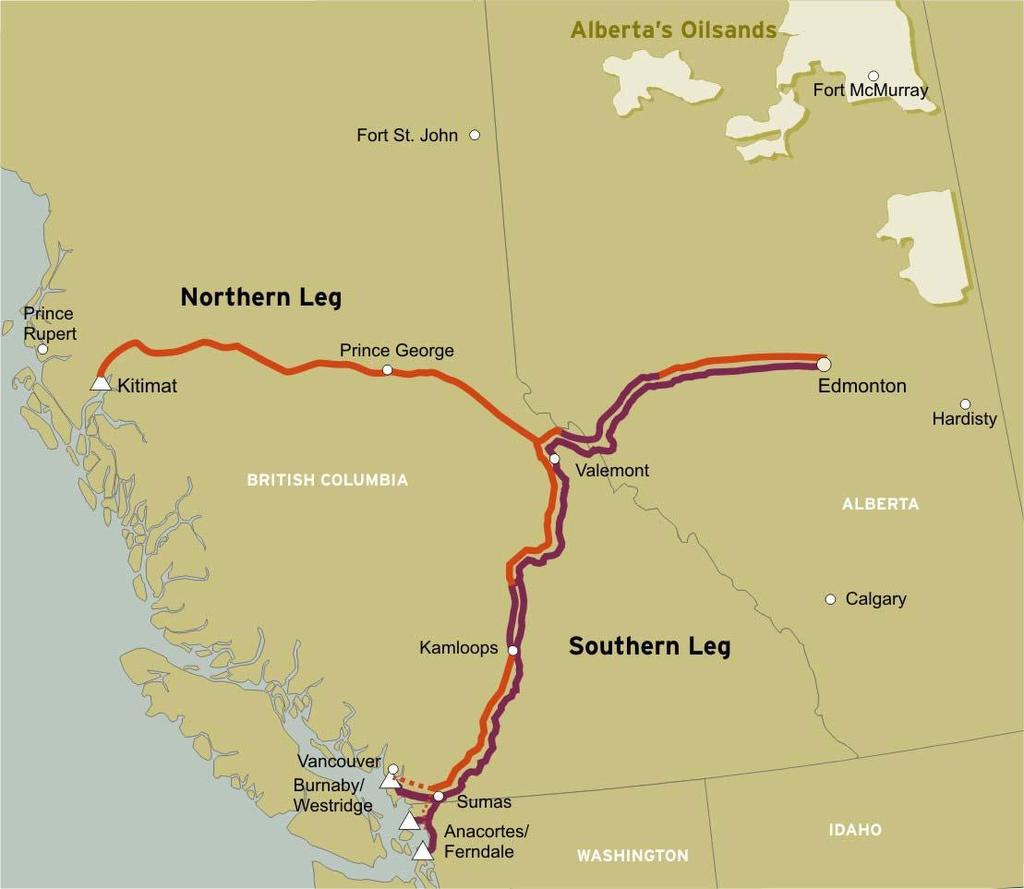 Crude Oil Access to the West: Kinder Morgan TMX Proposed: Northern Leg (after 2016) +400k bpd - All crude oil no RPP s Existing: 300k bpd Proposed: 450k bpd