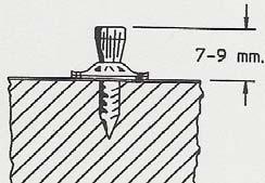 instruction of the screw manufacturer to keep the loadbearing capacity.