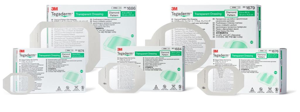 Keeping these product qualities in mind will help you select the best option. Below is a comparison of our portfolio of 3M Tegaderm I.V. Securement Dressings.