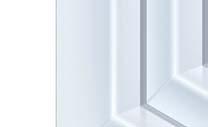 Slim window profiles allowing the greatest amount of light in and providing high solar energy gains.