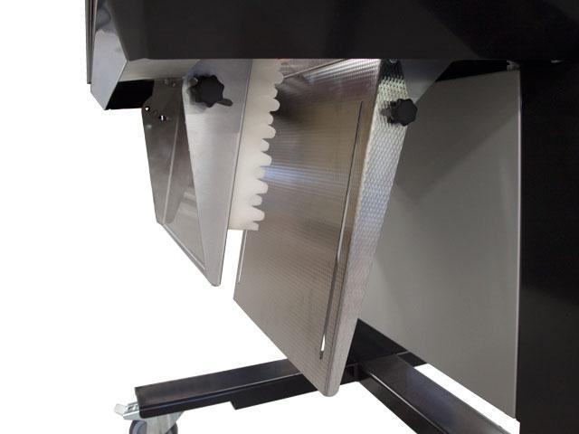 Film Perforator The film perforator has an upper and lower assembly which creates a vertical