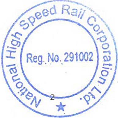 National High Speed Rail Corporation Limited (NHSRCL) (A JV company between Government of India and Participating State Governments) 2 nd Floor, Asia Bhawan, Sector - 9, Dwarka, New Delhi - 110077