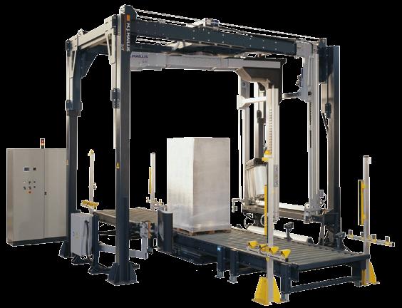 RA-Range The RA machine is a fully automatic rotary arm pallet stretch wrapping machine.
