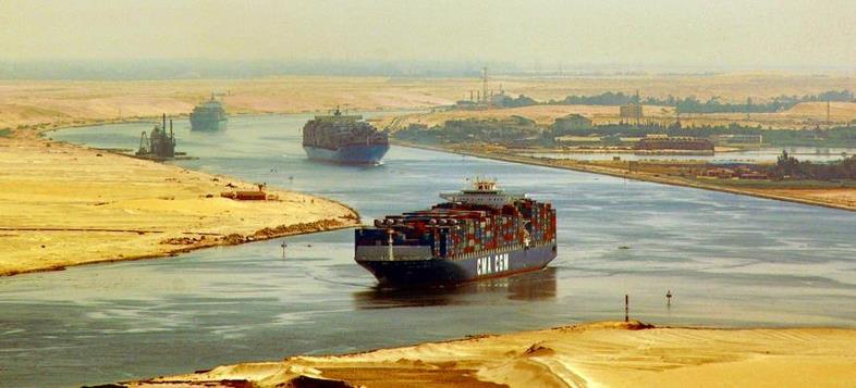 The Number of Ships Able to Navigate the Suez Canal Simultaneously