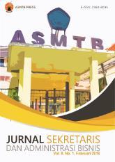 JSAB II (1) (2018) 01-10 1 JURNAL SEKRETARIS & ADMINISTRASI BISNIS Jurnal homepage: http://jurnal.asmtb.ac.id/index.