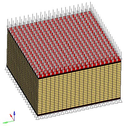 The FEA programs allow to model composite materials by using specialized elements called layered elements.