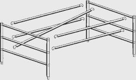 Scaffold Components SCAFFOLD COMPONENTS GUARDRAIL INTERLOCK CLIPS Double Width (Wood) 6ft: Part
