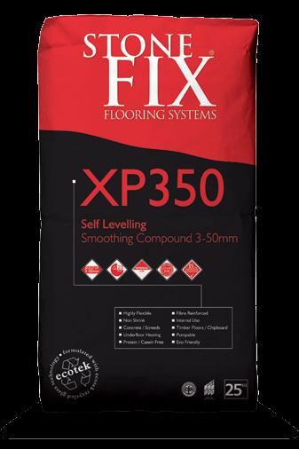 XP350 Self Levelling Smoothing Compound 3-50mm, 25kg DESCRIPTION: StoneFix XP350 Self Levelling Smoothing