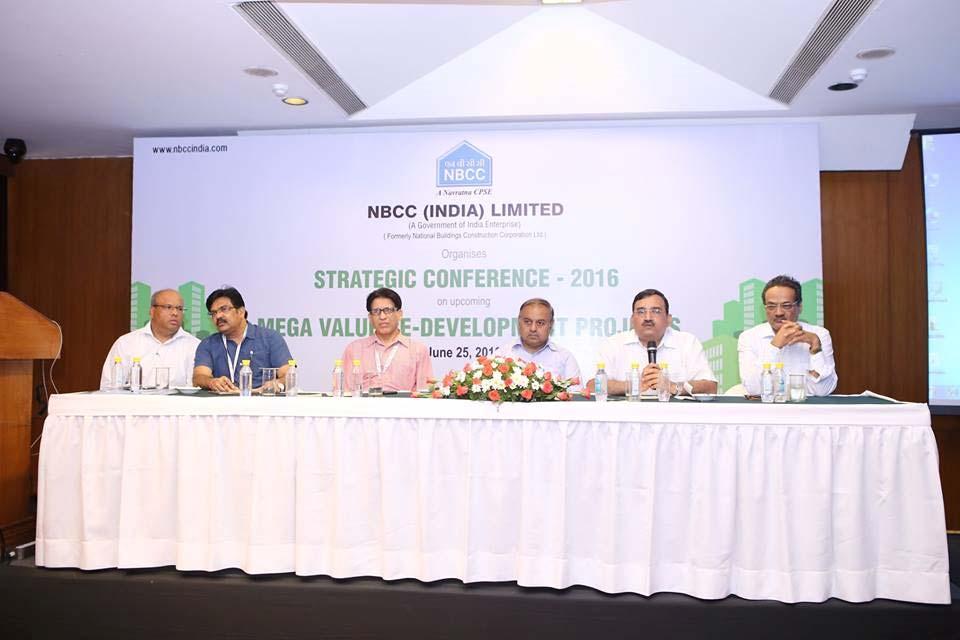 NBCC ORGANIZED STRATEGIC CONFERENCE ON UPCOMING MEGA- VALUE REDEVELOPMENT PROJECTS NBCC organized a Strategic Conference on upcoming mega-value Redevelopment Projects on 25th June 2016 at India