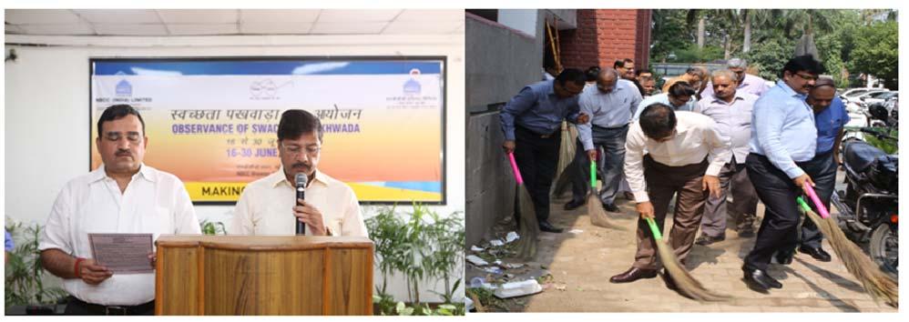 NBCC OBSERVES SWACHHTA PAKHWADA As a part of Swachh Bharat Mission of Govt. of India, NBCC observed Swachhta Pakhwada from 16 June to 30 June 2016.