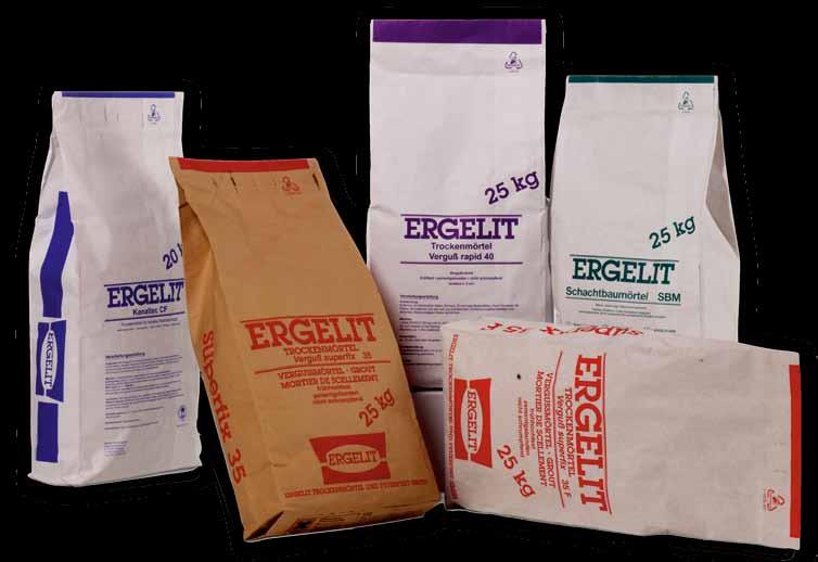 Our mortar range ERGELIT-10S special - for plugging leaks, and accelerating other ERGELIT mortars ERGELIT-10F rapid - the 10 second mortar for stopping water infiltration ERGELIT-10SD - the kneadable