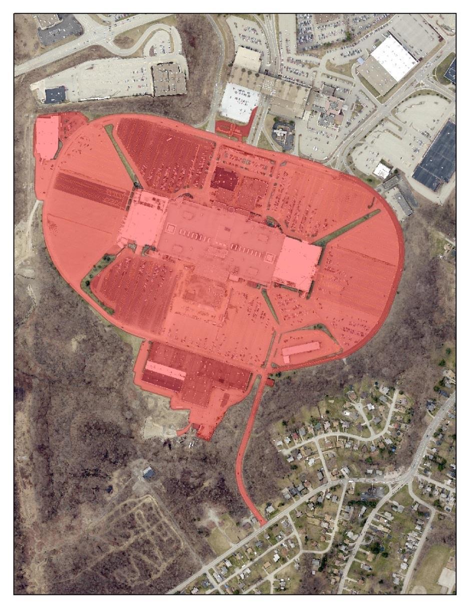 GIS Example Large Retail Monroeville Mall Seven Parcels