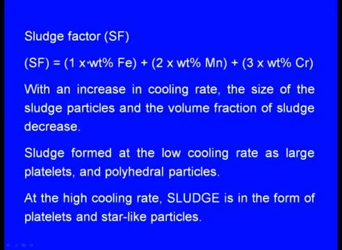 (Refer Slide Time: 43:08) First let us see the sludge formation, this sludge is made up of oxides such as alumina Al 2 O3 and magnesia MgO, and primary crystals that contain aluminum silicon iron