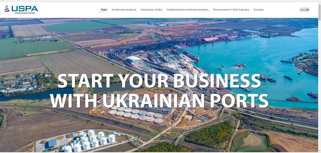 USPA is an entry point to invest in Ukrainian port sector The Investment portal was created on the initiative of the Ukrainian Sea Ports Authority in order to display the infrastructure projects of