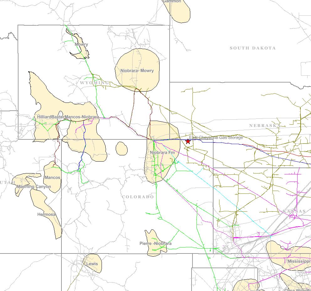 REX backhauls will enhance Cheyenne Hub and Opal as key market points in the Rockies Cheyenne Hub will emerge as a seasonal null point in Zone 2 of REX at Cheyenne Hub as