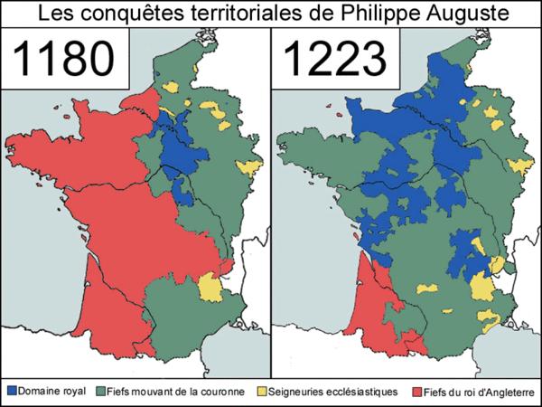 Philip Augustus II (1180-1223) Realized France's Potential Successfully gained territory