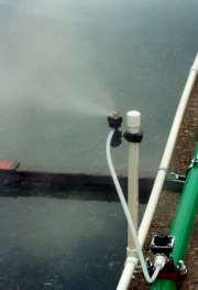 direct surface application More often spray atomized around or