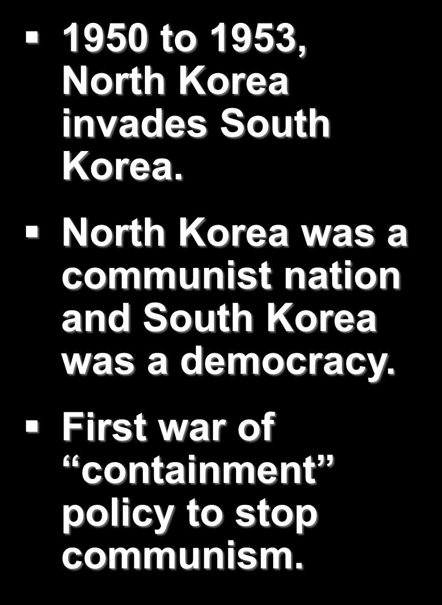 Korean War 1950 to 1953, North Korea
